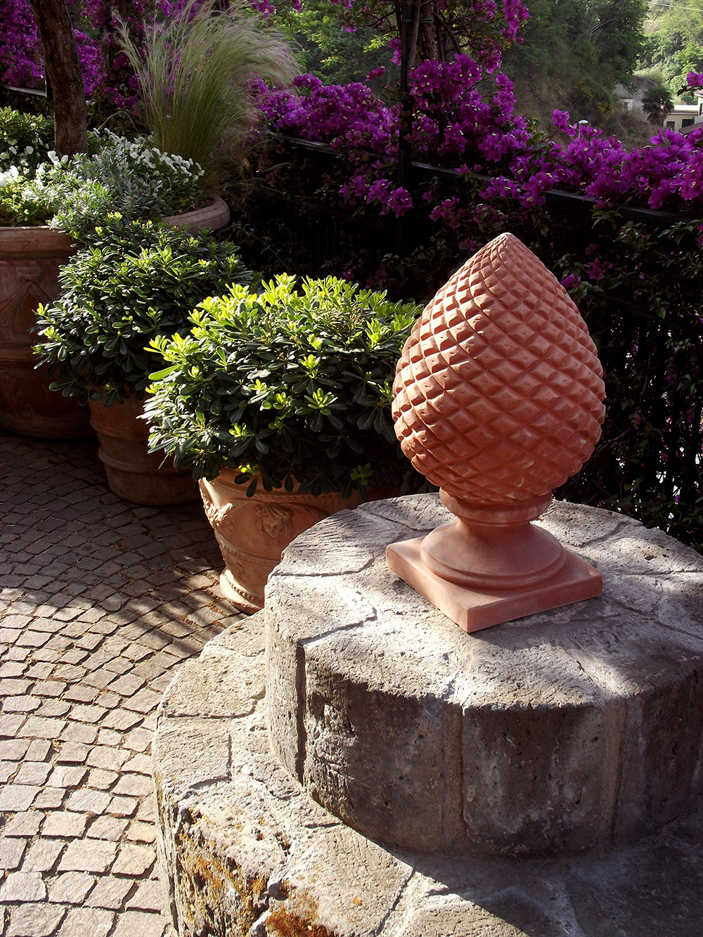 pigna in terracotta